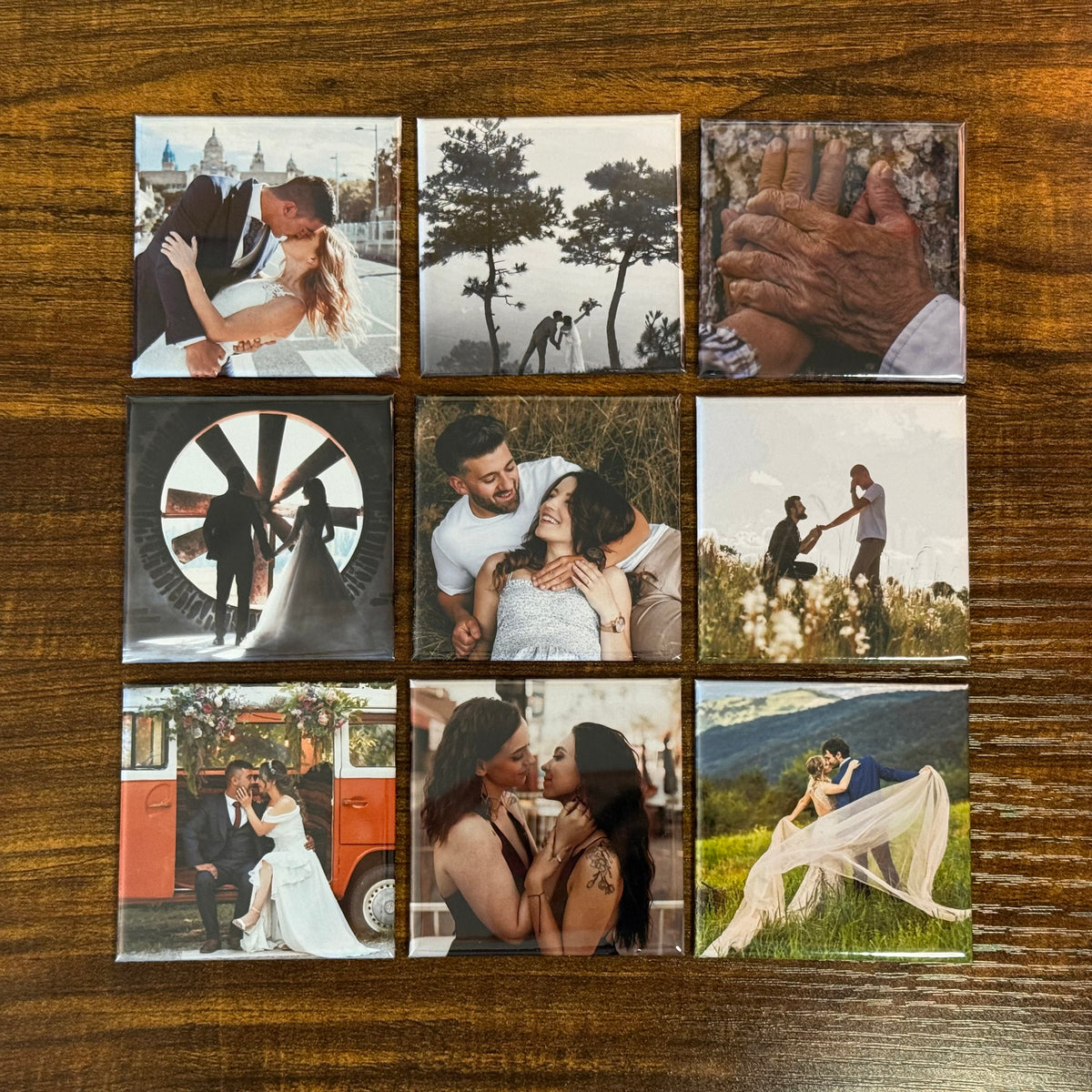✨ 9 ‑ Pack 2.5x2.5 Custom Magnets