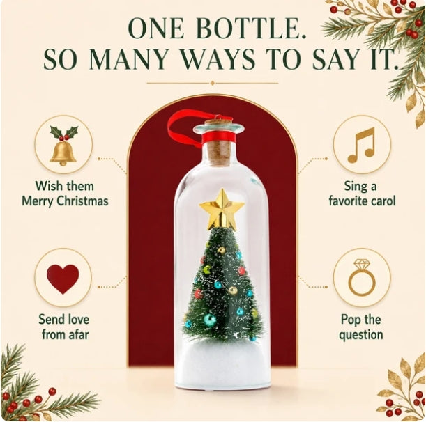 Recordable Message in a Bottle Christmas