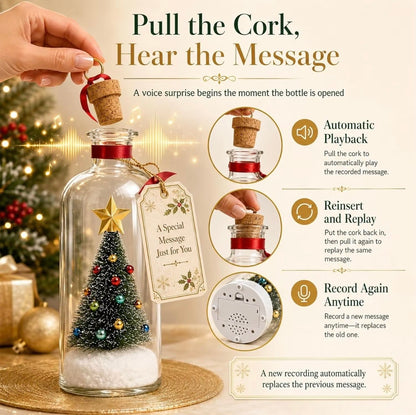 Recordable Message in a Bottle Christmas